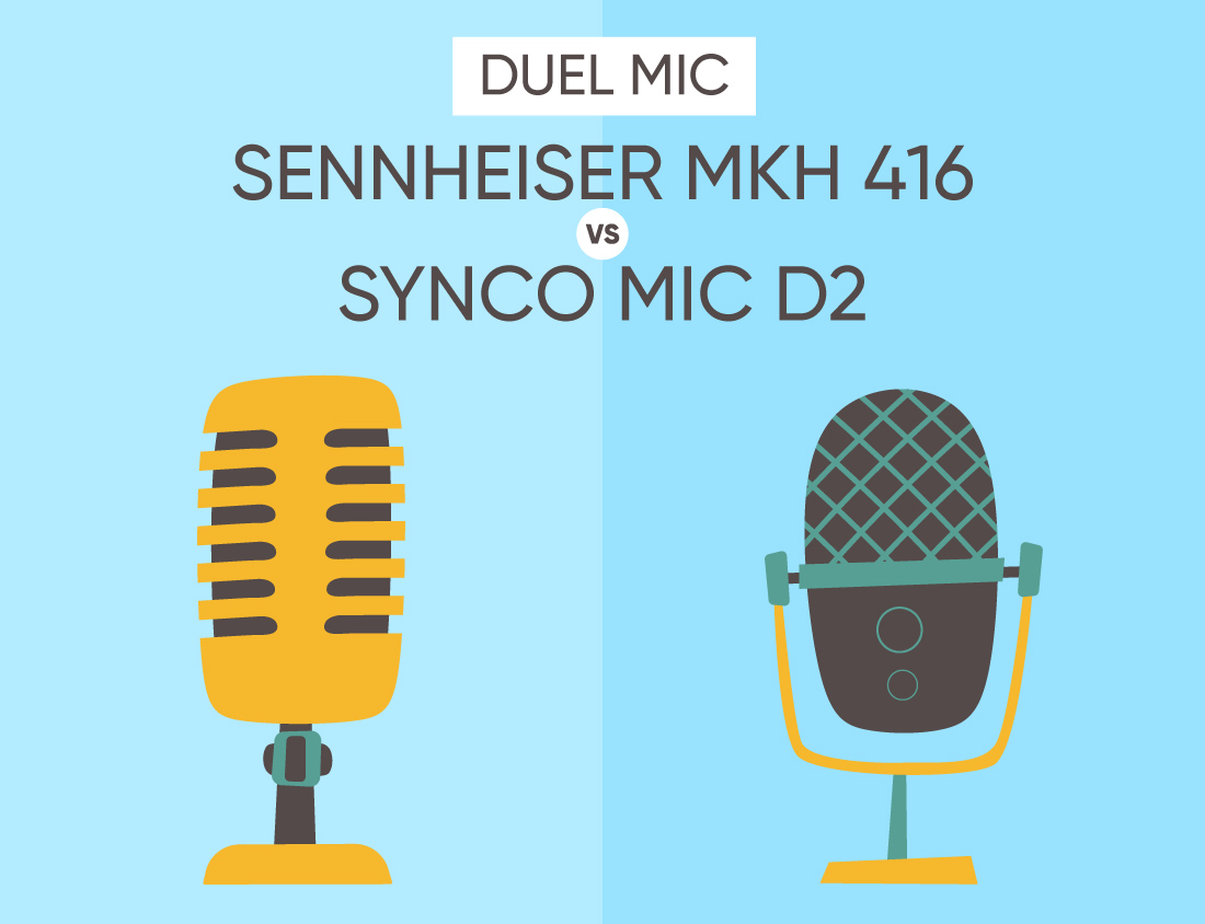 Duel Mic Sennheiser MKH 416 vs Synco Mic D2 Mirip, Beneran Mirip?